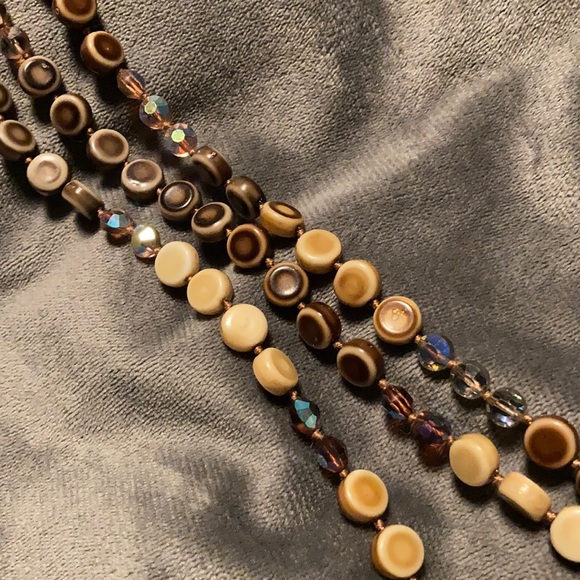 Vintage three-strand necklace - Picture 3 of 4